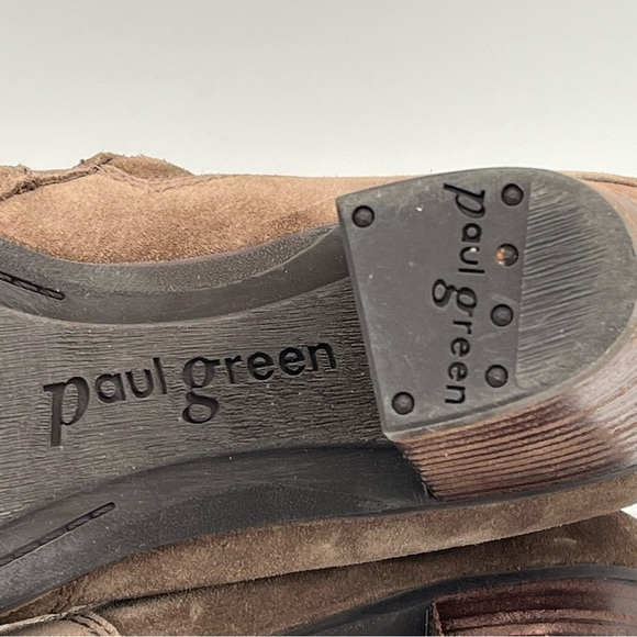 Paul Greene Jax Suede Block Heel Ankle Booties - Picture 8 of 11